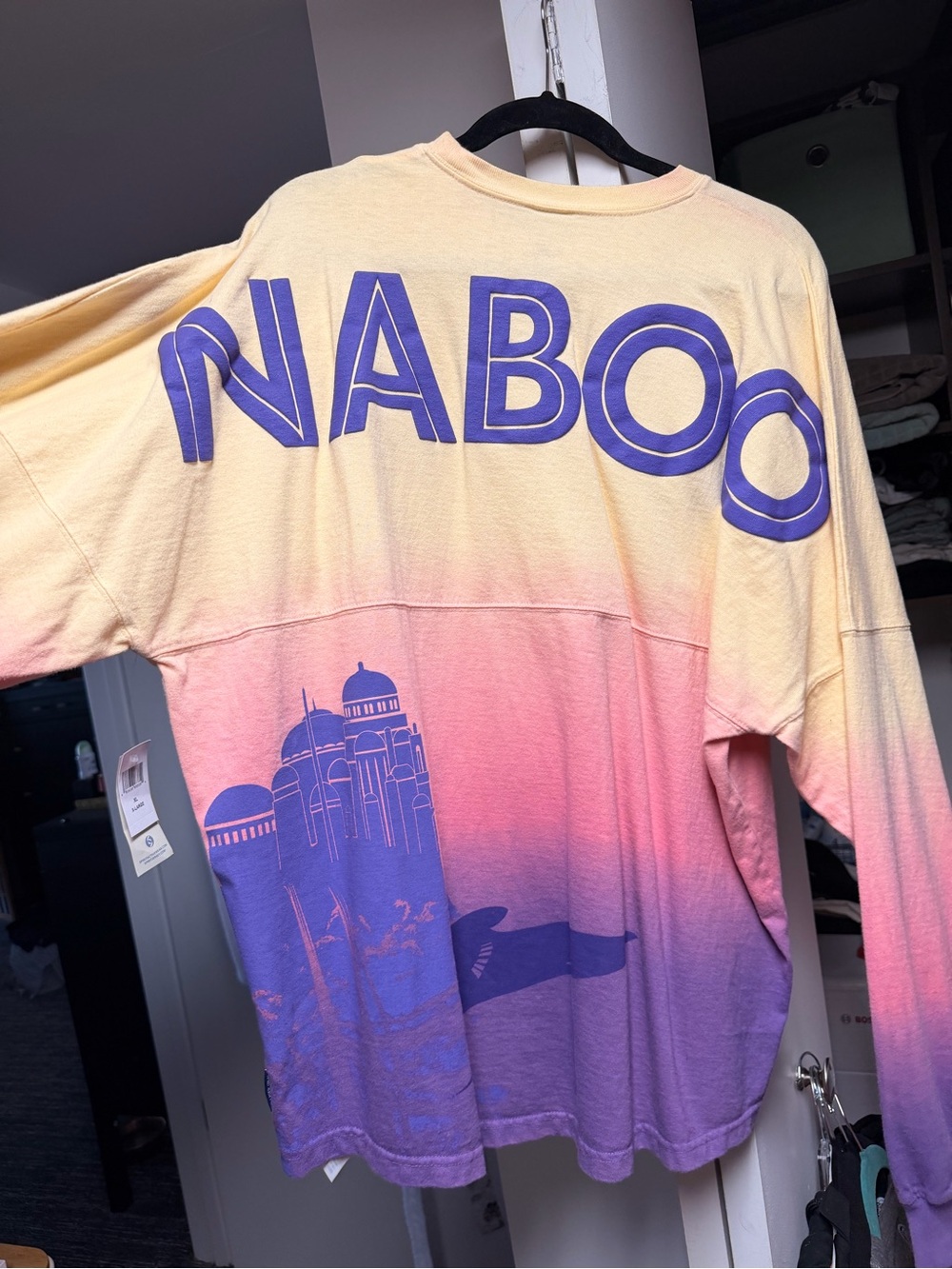 Limited Edition Disney Star Wars Ombre Long Sleeve Tee in Yellow, Pink, Purple - Picture 2 of 5